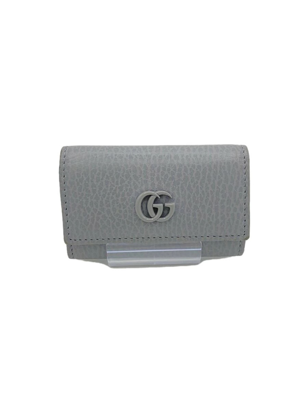 Gucci Key Case Wallet Leather Gray